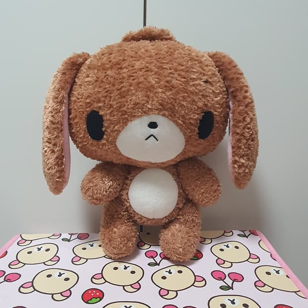 산리오 고전 슈가바니즈 쿠로우사 빈티지 30cm 관절 인형 누이 빅 토끼