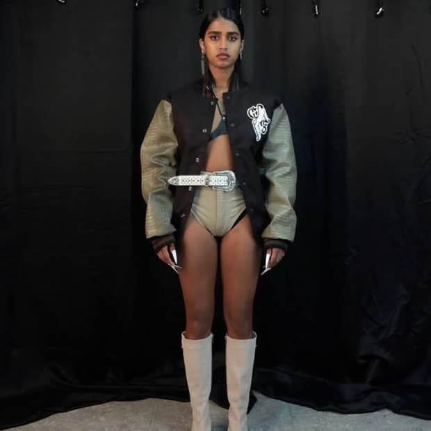 604service 바시티 자켓 카키 M