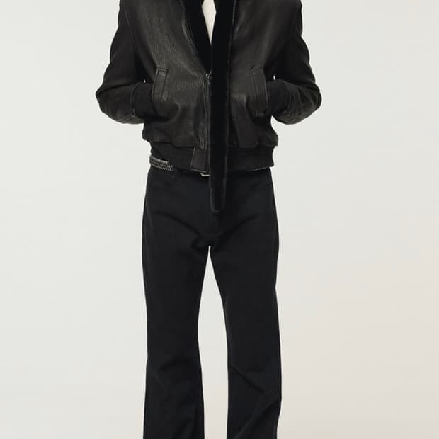 (1회착) 렉토 / 벤 크링클 레더 점퍼 / 블랙 / M