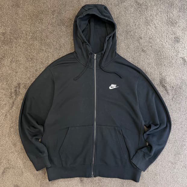 나이키 후드 집업 블랙 XL