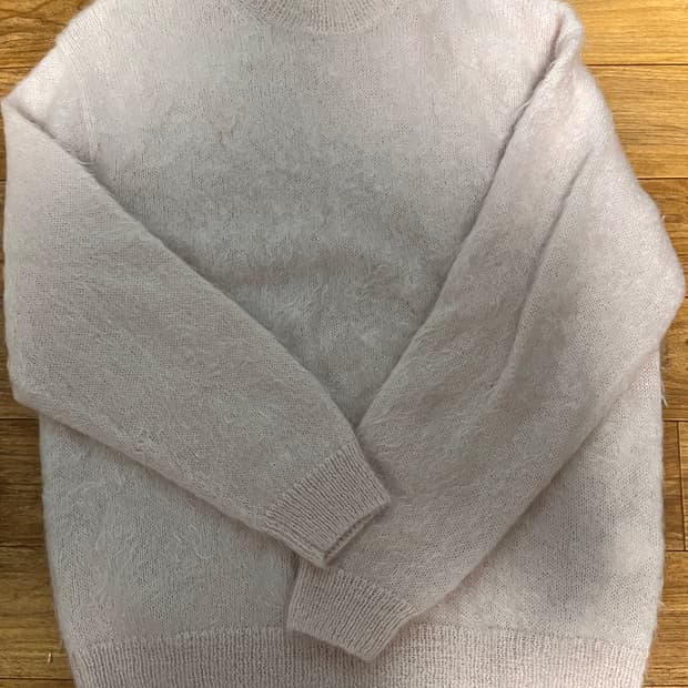 오라리 핑크 모헤어 니트5