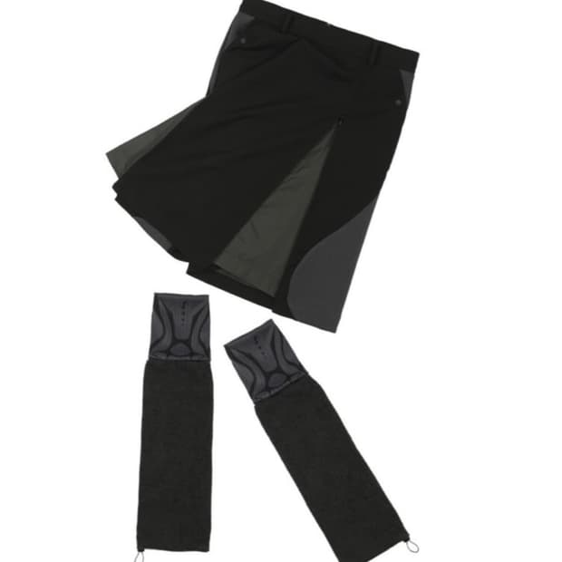 오호스 레그워머 미디스커트 세트