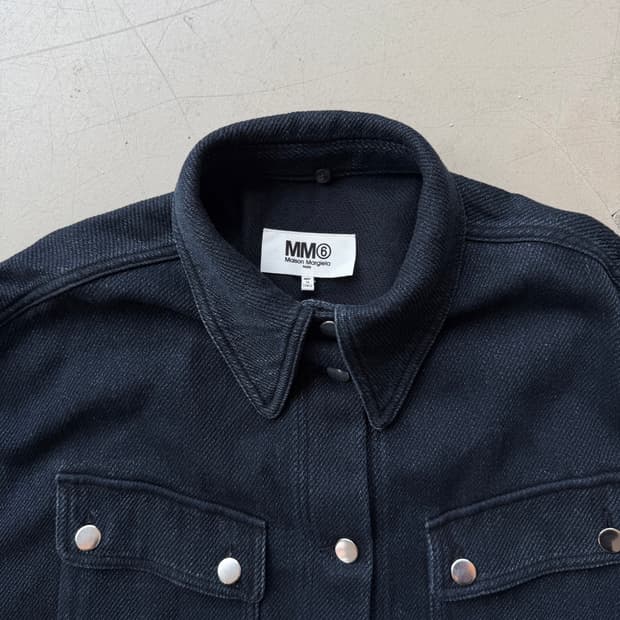 mm6 메종 마르지엘라 16ss 트윈 데님 코트