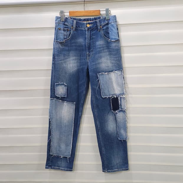 일본 CEPO 패치워크 데님팬츠- 우먼S