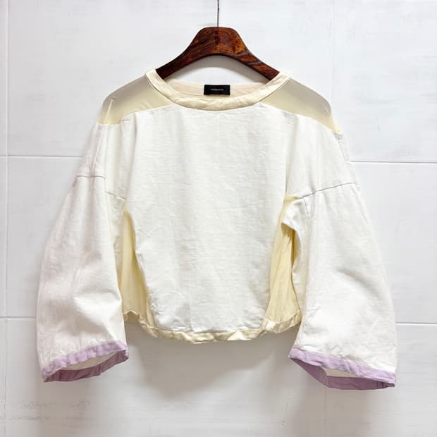 UNDERCOVER 언더커버 실크 시스루 스웻 맨투맨 Made in JA