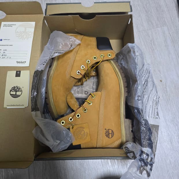 팀버랜드 6인치 워터프루프 프리미엄 여성부츠(10361 230)