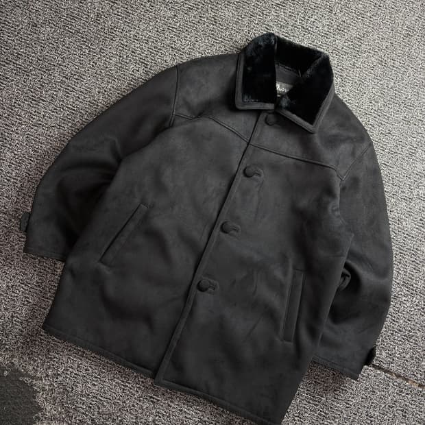 빈티지 아카이브 블랙 스웨이드 무스탕 3644 