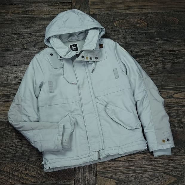 지스타 로우 텍티컬 후드 경량 패딩 자켓 라이트 그레이 M16775