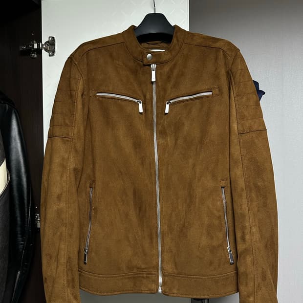 (새상품) 자라 스웨이드 라이더 자켓 XL