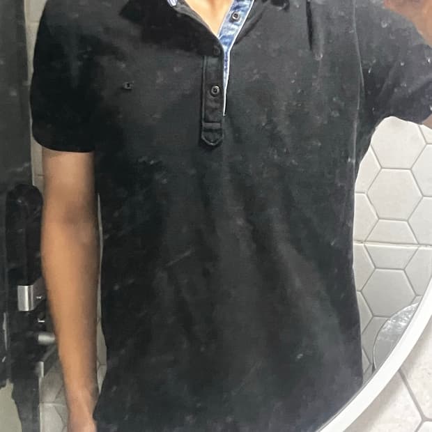 (정품) 디젤 데님 반팔카라티 M