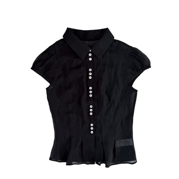 스컬프터 시스루 반팔 셔츠 (m)