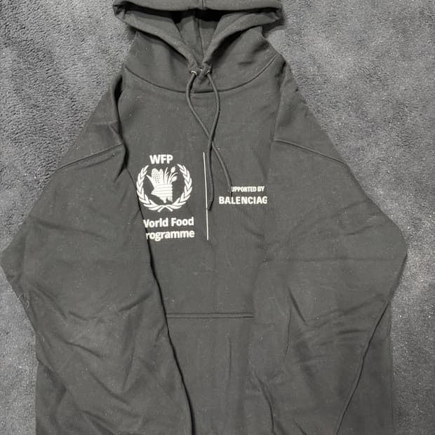 발렌시아가 wfp 후드 L사이즈