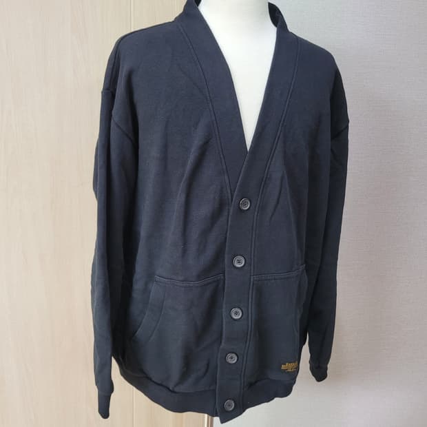 스파오 SPAO 남자 오버핏 가디건 XL 블랙