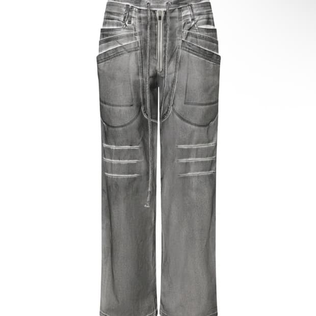 오버랩 핀턱 팬츠 dirty white