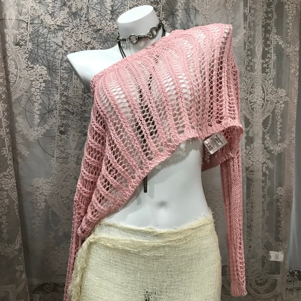 빈티지 그물 니트 