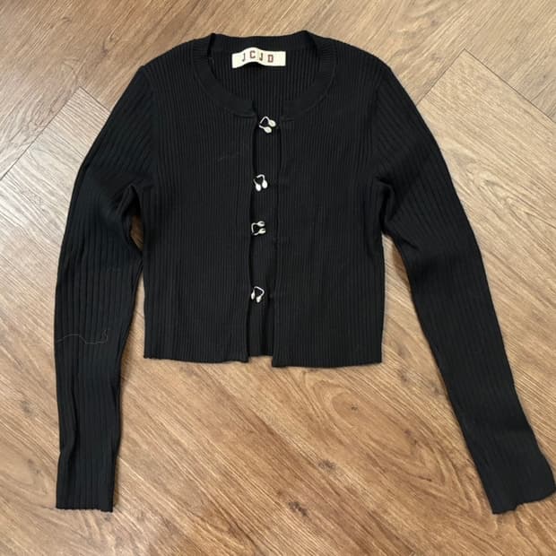 JCJD 메탈포인트 니트가디건