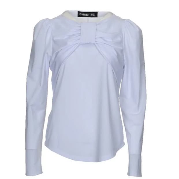 비뮈에트 리본 탑 화이트 꼼데가르송걸