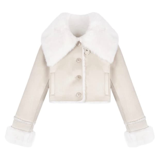 클리시어 Crumble faux shearling mustang