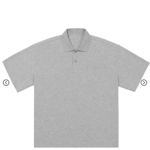 Kamien BACK PLEATS POLO GRAY 새상품