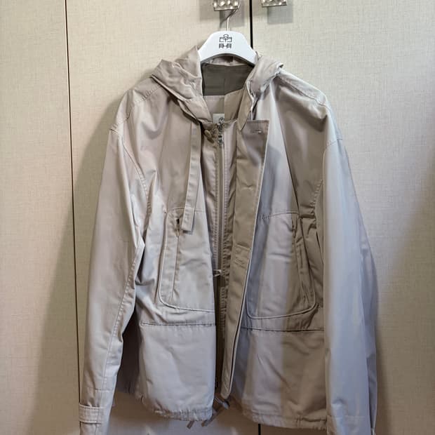 3)폴리테루 후디 자켓 Polyteru Hooded Parka Beige