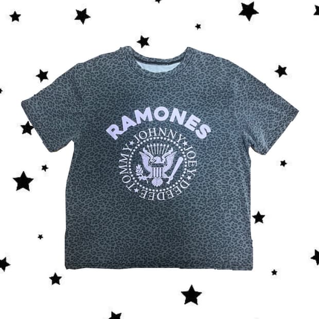 빈티지 밴드티 라몬즈 RAMONES 호피반팔티