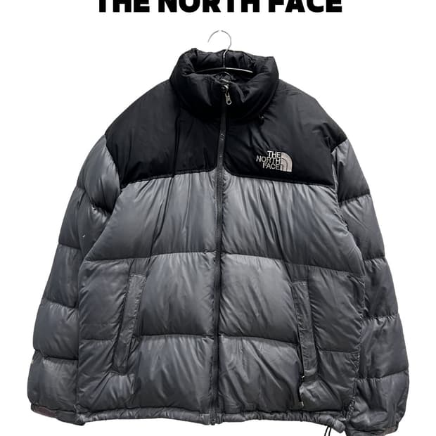 노스페이스 700필 눕시 구스 다운 자켓 그레이
