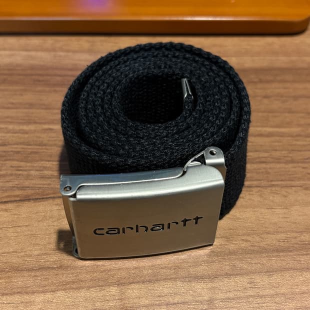 칼하트 클립 벨트 크롬 블랙
