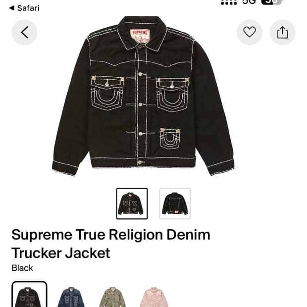 Supreme true religion jacket