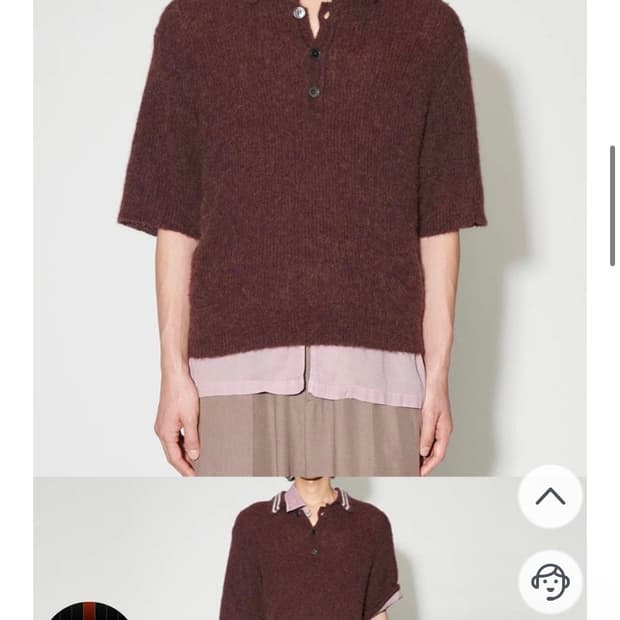 아워레가시 알파카 반팔 폴로니트