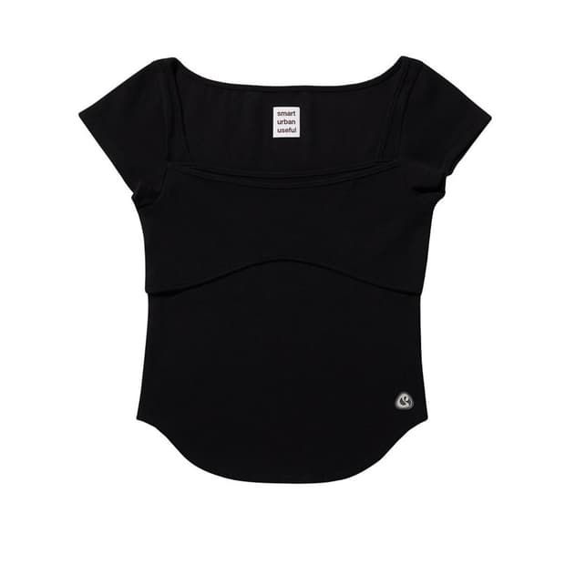 코이세이오 스마트어반유즈풀 라운드커버 티셔츠 블랙