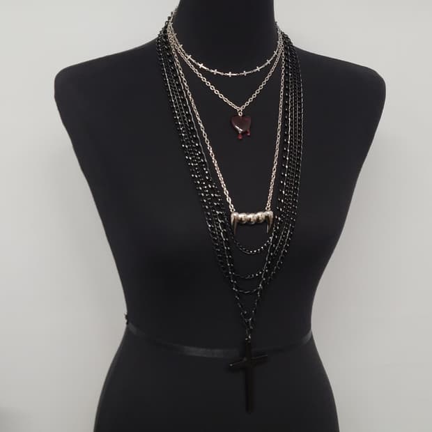 cross necklace set