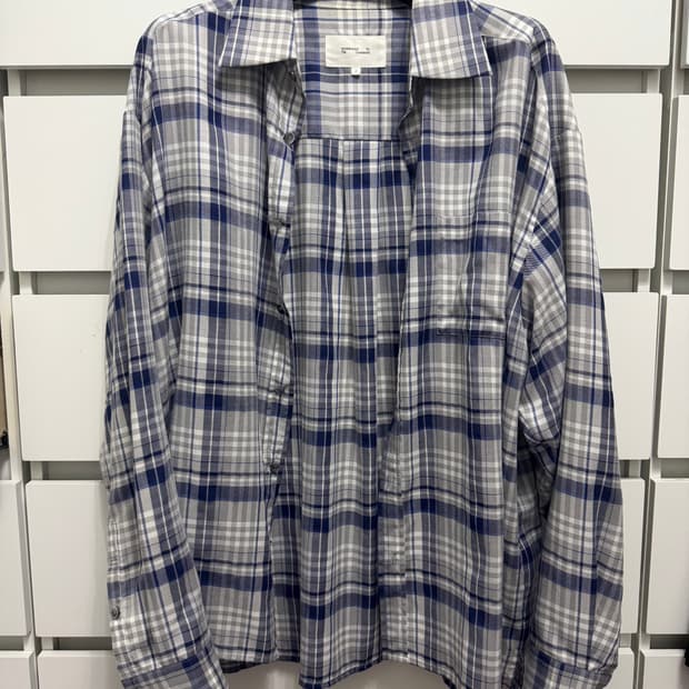 [2] rbu 오버사이즈 체크 셔츠