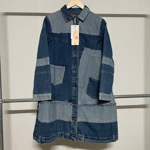 DENIM ITALY 데님 롱 자켓 S