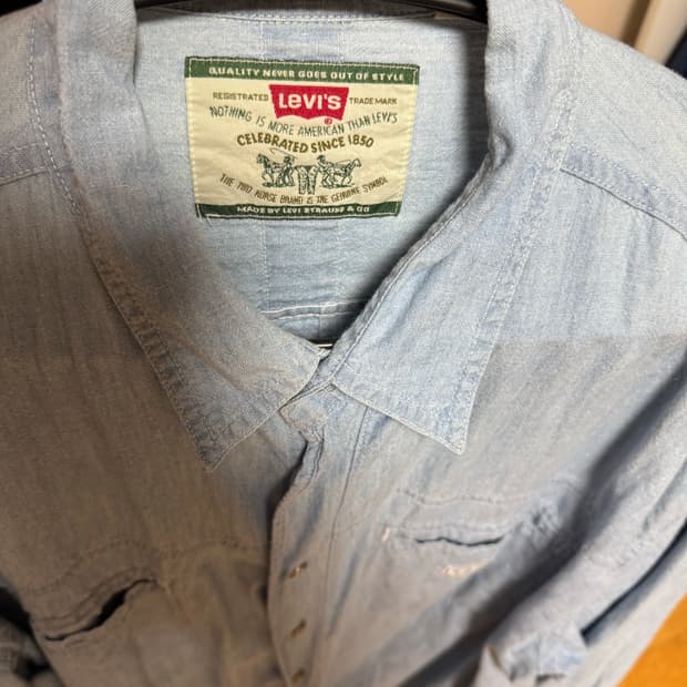 리바이스 샴브레이 셔츠 xl