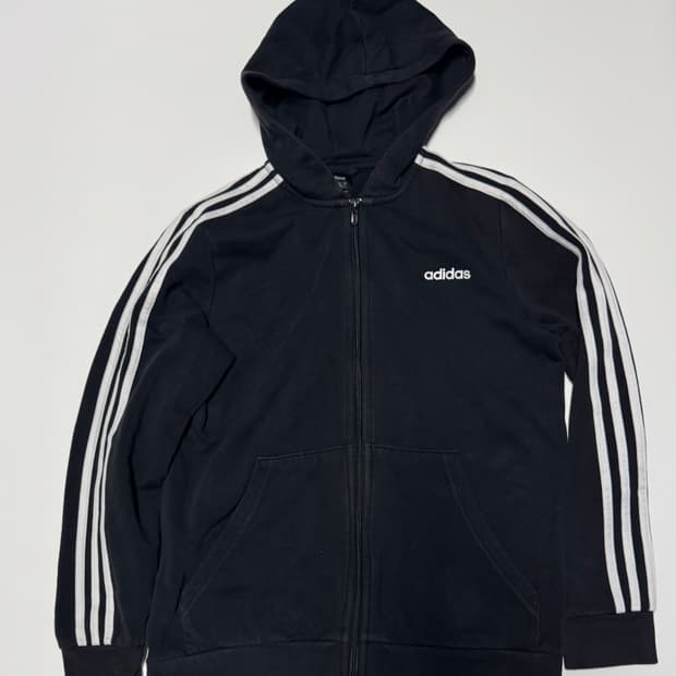 여성 아디다스 삼선 트랙 트레이닝 기모 후드집업 170 M