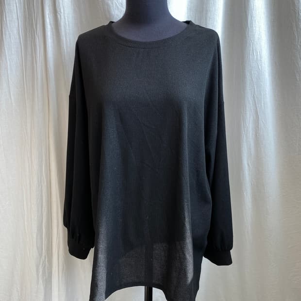 블랙 글리터 탑(XL)