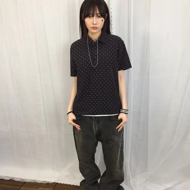 Armani Jeans Dot Slim Polo Shirt