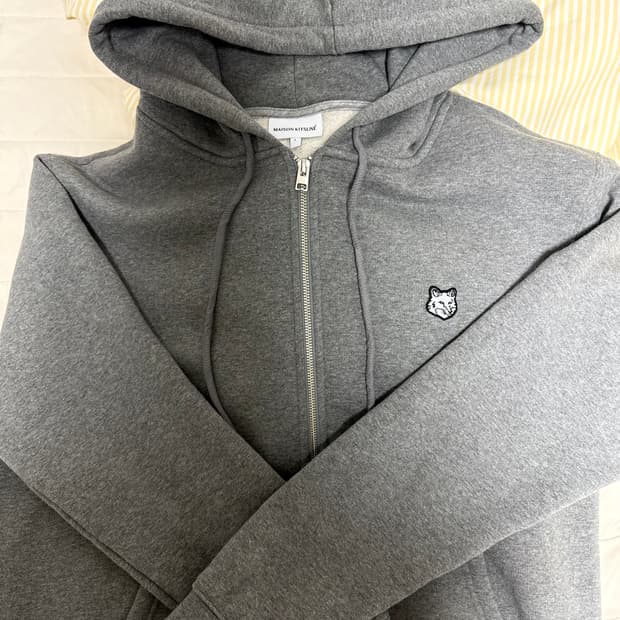 메종키츠네후드집업 후드집업 메종키츠네 다크그레이