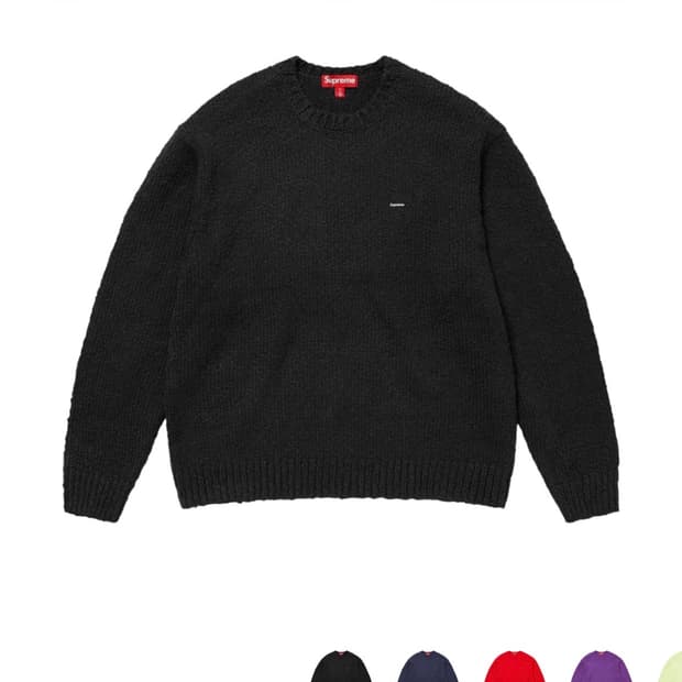 슈프림 부클 스몰박스 스웨터 24ss 