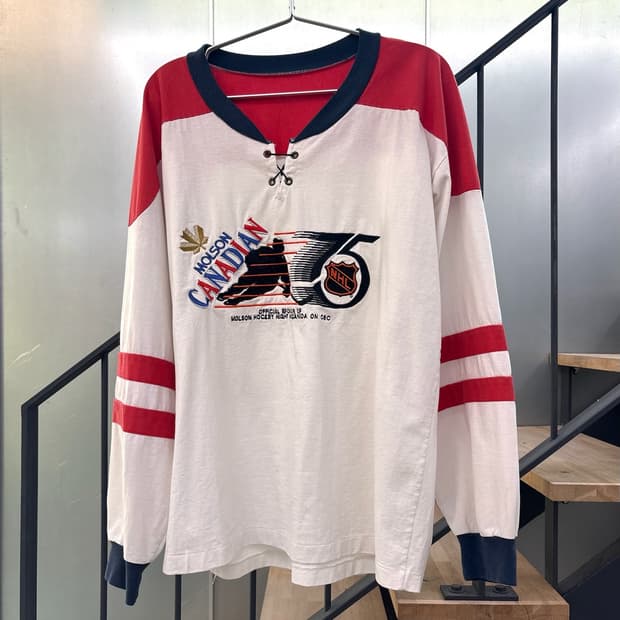 빈티지 아이스하키 져지티