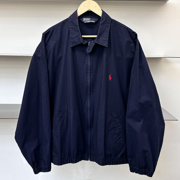 폴로랄프로렌 90s 베이직 포니 네이비 스윙탑 자켓