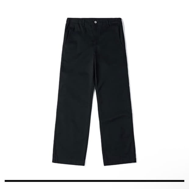 80s WK black faded pants