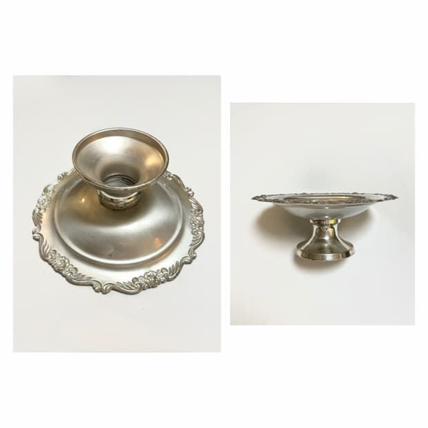 Silverplate Rose Compote(USA 70s)