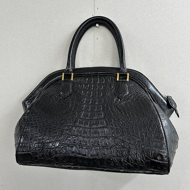 빈티지 악어가죽 핸드백 