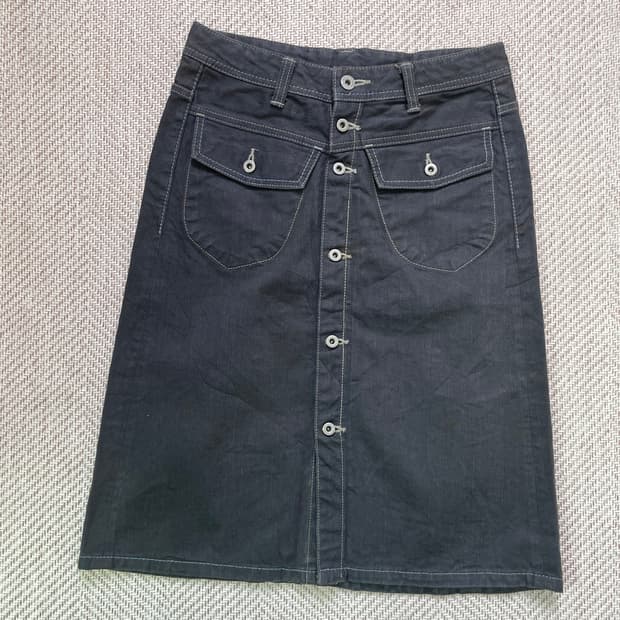 John bull 존불 신치백 데님 스커트 