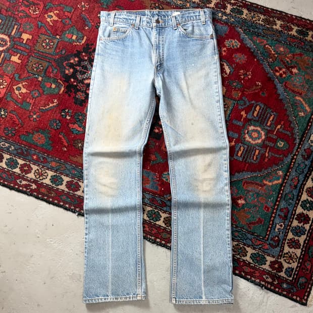 90's USA Made 빈티지 리바이스 517 오렌지탭 부츠컷 데님
