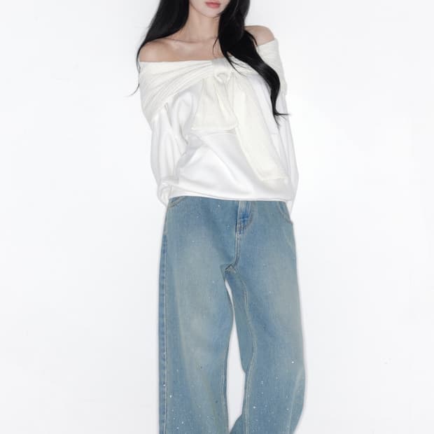 (새상품 현물) 더티스 리본후드 