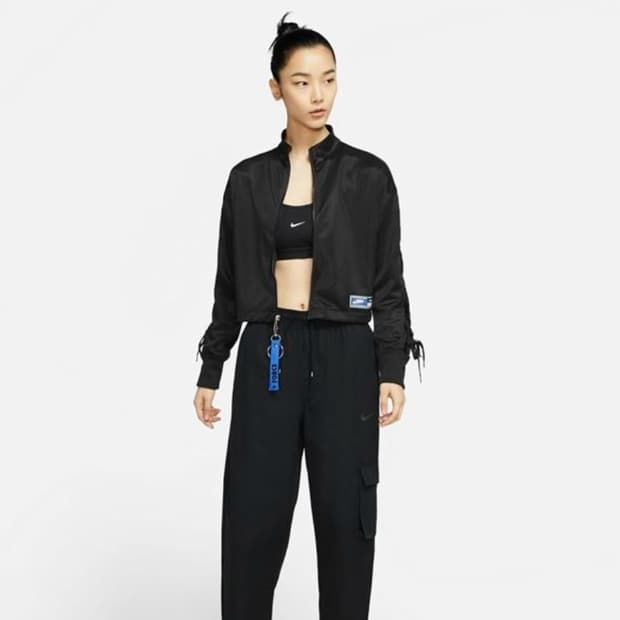 나이키(Nike) 사이드 스트렙 시스루 크롭 저지 S size