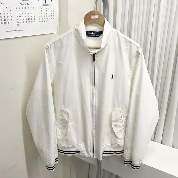 폴로 블루종 헤링턴 자켓