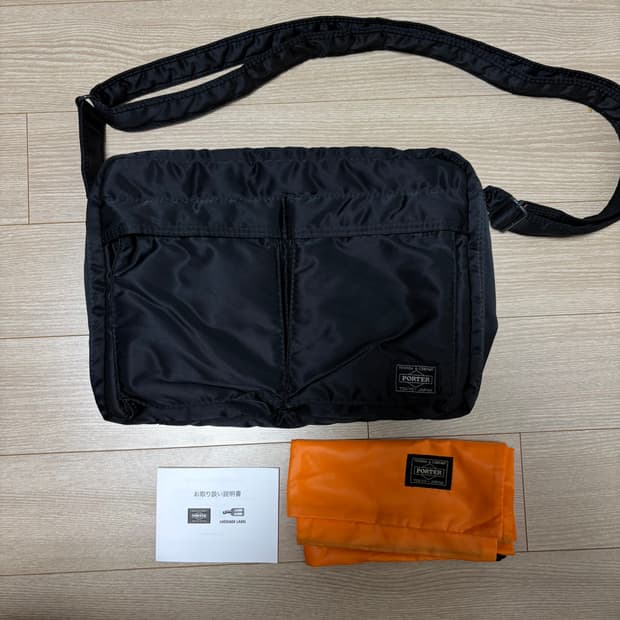 요시다포터 porter 탱커 숄더백 블랙 라지 L 신형 (미사용에가까움)